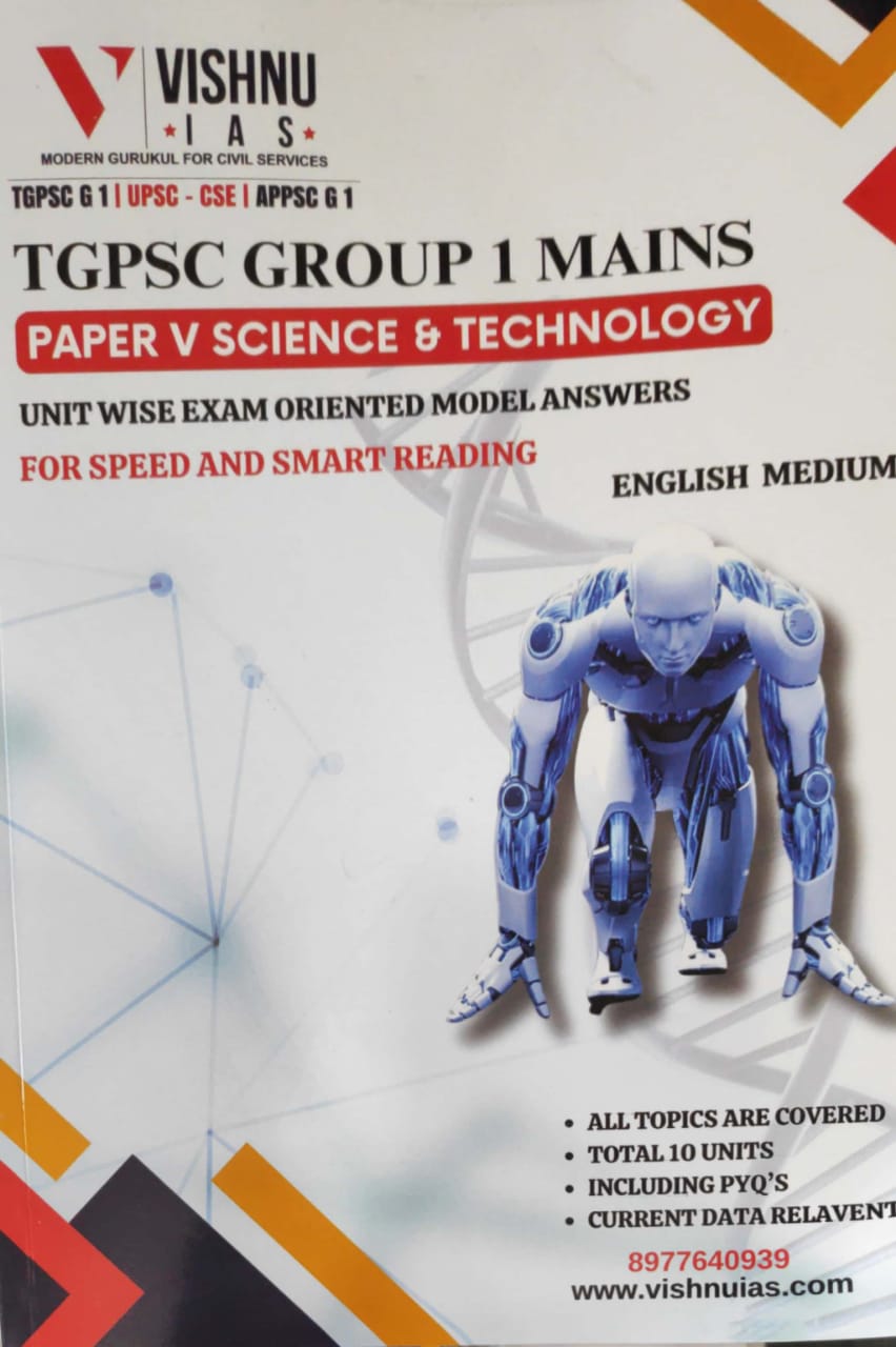 Vishnu IAS TGPSC Group 1 Mains Paper 5 Science & Technology[English Medium]