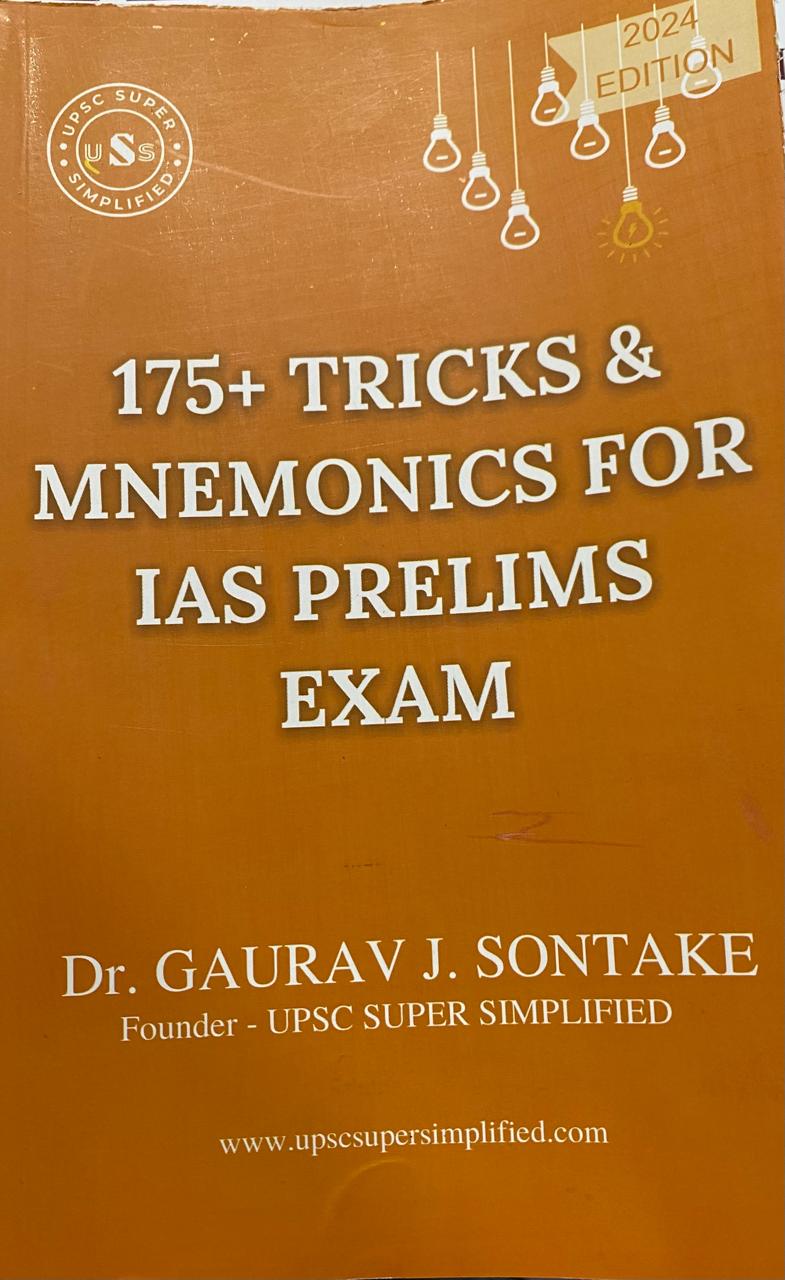 175+ Tricks & Mnemonics For IAS PRELIMS Exams By Dr Gaurav J Sontake[English Medium]