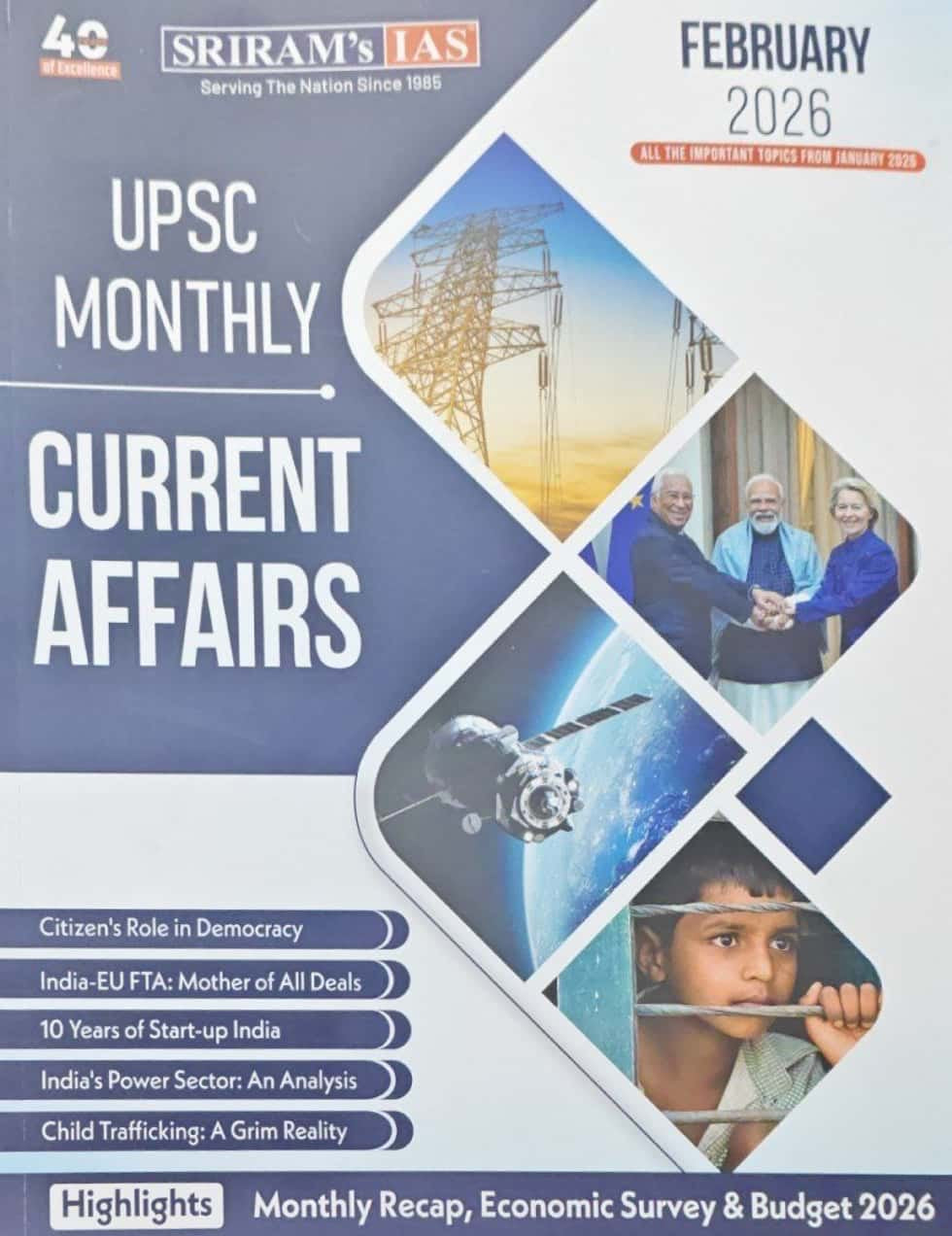 SRIRAM IAS UPSC Monthly February 2026 Current Affairs[English Medium ...