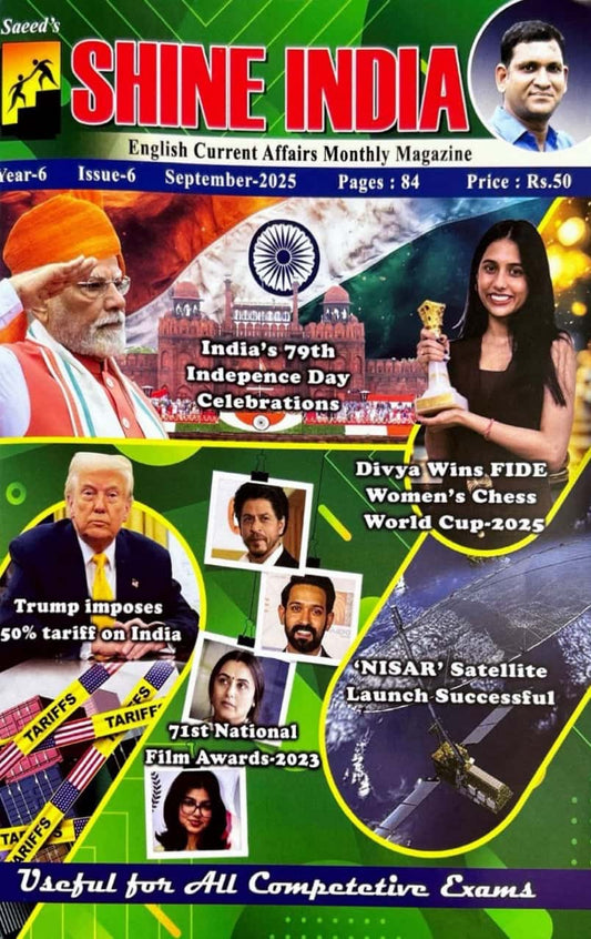 Shine India September 2025 Monthly Magazine [English Medium]