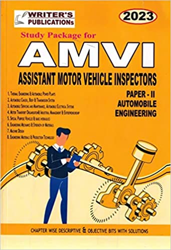 AMVI Assistant Motor Vehicle Inspectors Paper II - Automobile Engineering [ ENGLISH MEDIUM ]FEB 2023 Ed Writers