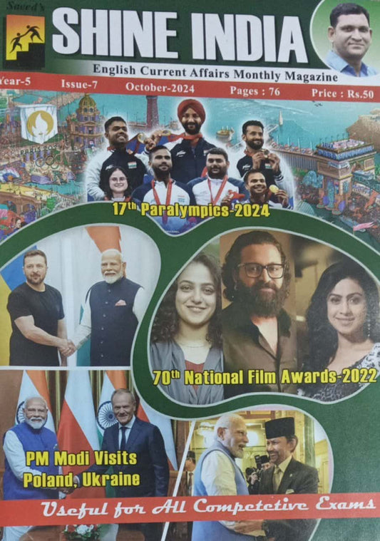 Shine India October 2024 Monthly Magazine [English Medium]
