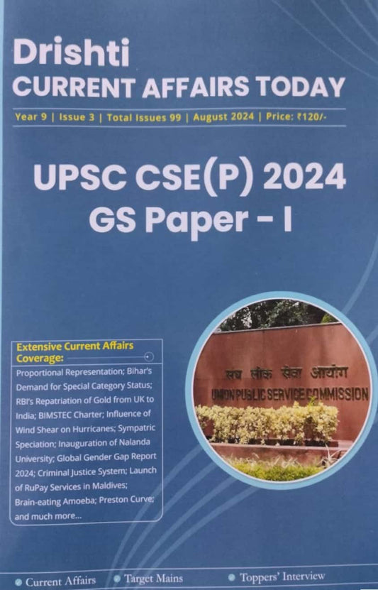 Drishti IAS DCAT August 2024 Current Affairs Today[English Medium]