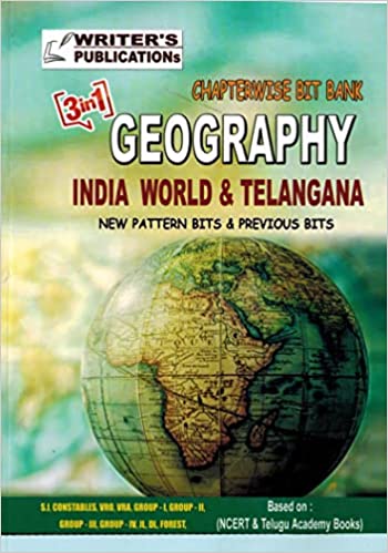 3 in 1 Chapter wise Bit bank on India, World and Telangana ( Based on NCERT and Telugu Academy ) [ ENGLISH MEDIUM ]FEB 2023 Ed Writer