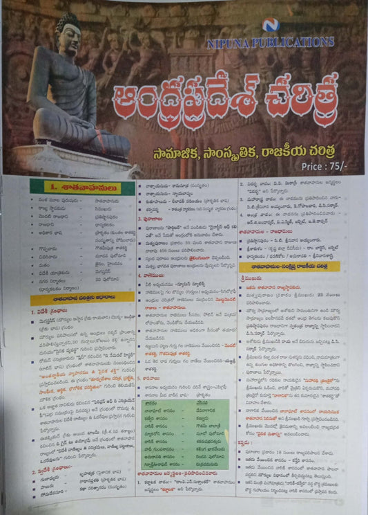 Nipuna History of Andhra Pradesh Chart Format[Telugu Medium]Sept 2023 Ed