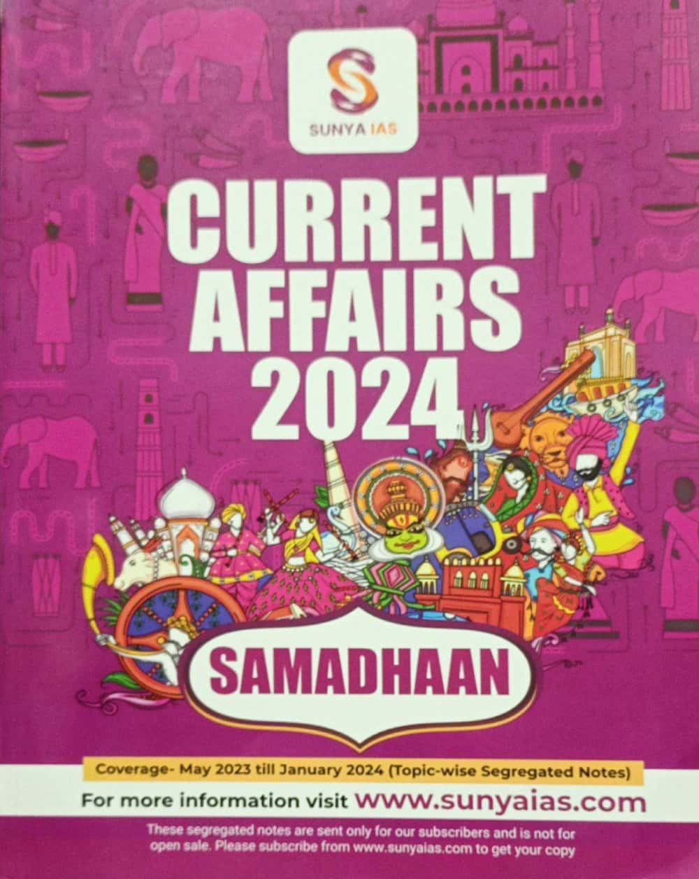 SUNYA IAS SAMADHAAN Current Affairs 2024 (May 2023 to January 2024[English Medium]