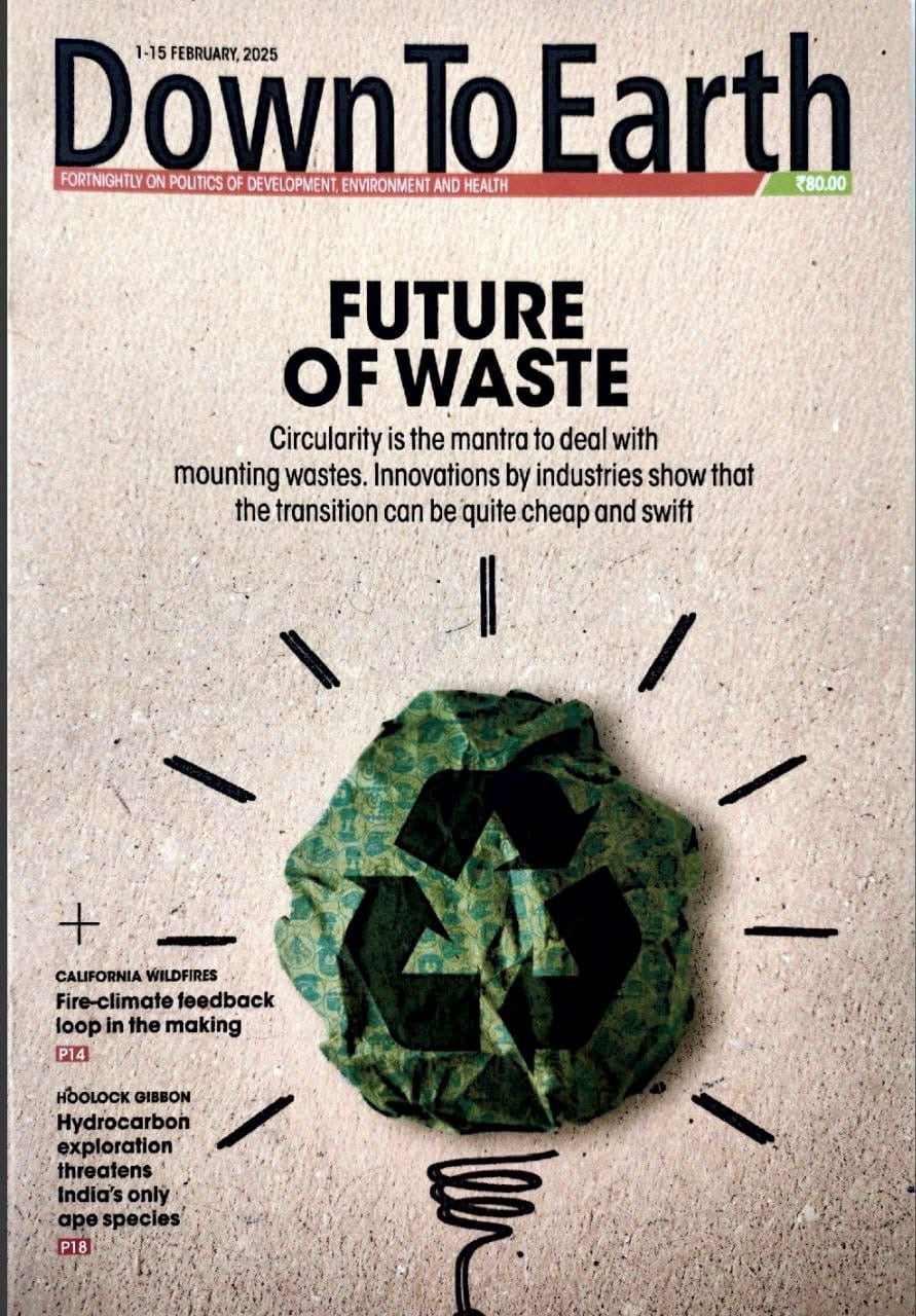 Down to Earth Fortnightly February 1-15 2025 Edition[English Medium]