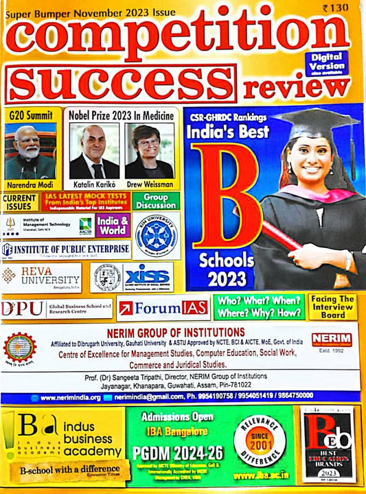 Competition Success Review November 2023 Issue[English Medium]