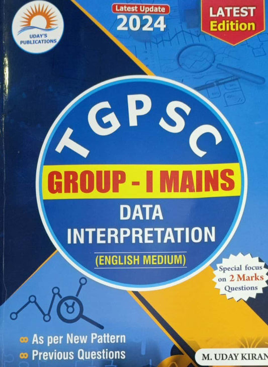 TSPSC Group-1 Mains Data Interpretation Paper-5 [English Medium]Aug 2024Ed Uday