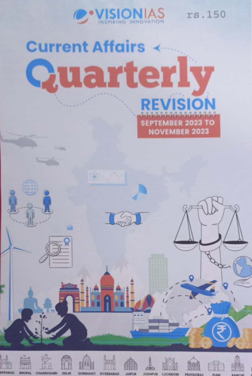 Vision IAS Current Affairs Quarterly Revision September 2023 to November 2023 Xerox Printed Material[English Medium]