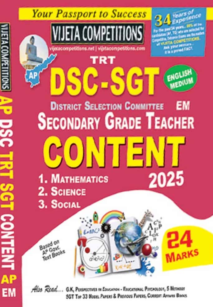 Vijetha AP DSC TRT SGT Maths,Science,Social Content[English Medium]2025Ed
