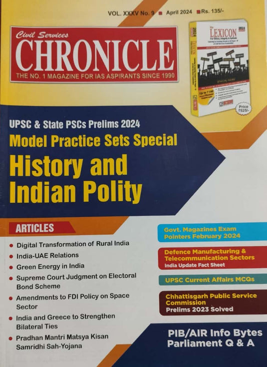 Civil Services Chronicle April 2024 Monthly Edition [English Medium]