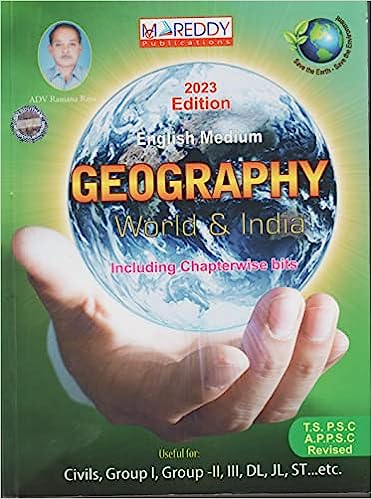 TSPSC & APPSC Geography, World & India 2023 Revised Edition[English Medium]2023Ed MC Reddy