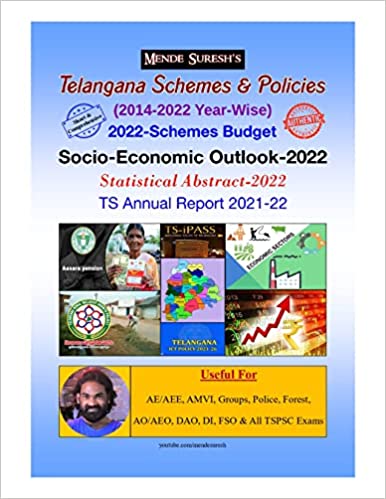 Telangana Schemes & Policies 2022 -Budget Socio-Economic Outlook-2022 TS annual report 2021-22 [ENGLISH MEDIUM]