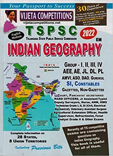 TSPSC India Geography - For All Competitive Exams [ ENGLISH MEDIUM ] VIJETHA